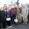 Group photo with General Umbarger, the Commander of the Indiana National Guard. He visited Park Square Manor to surprise Chet with the unveiling of the statue.